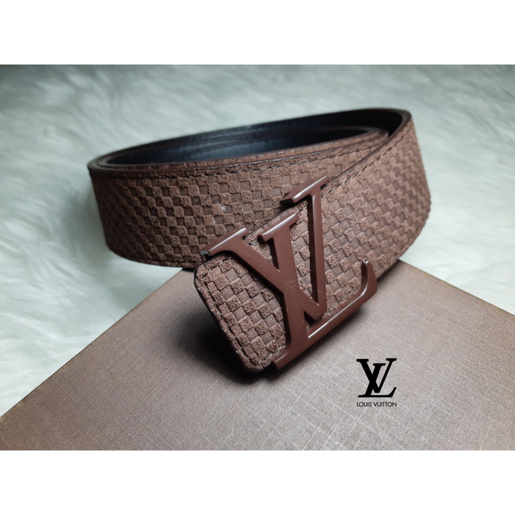 Sabuk gesper ikat pinggang branded cowok LV Louis Vuitton pria murah