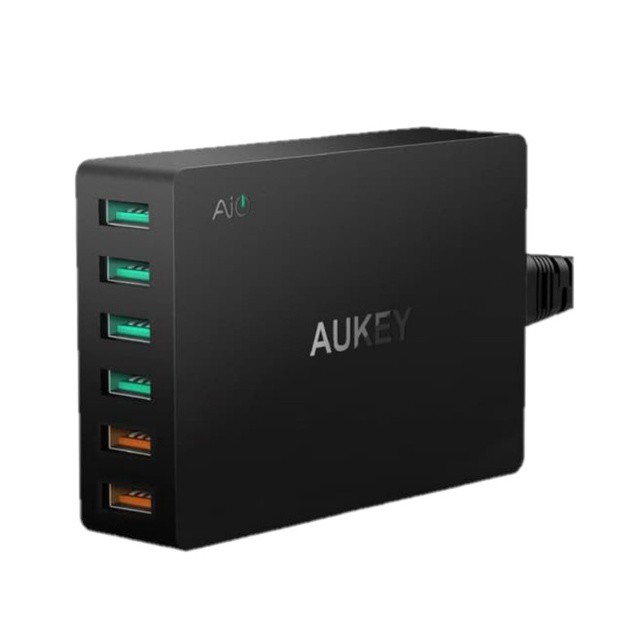 Aukey Charger 6 Ports 60W QC 3.0 &amp; AiQ - 500292