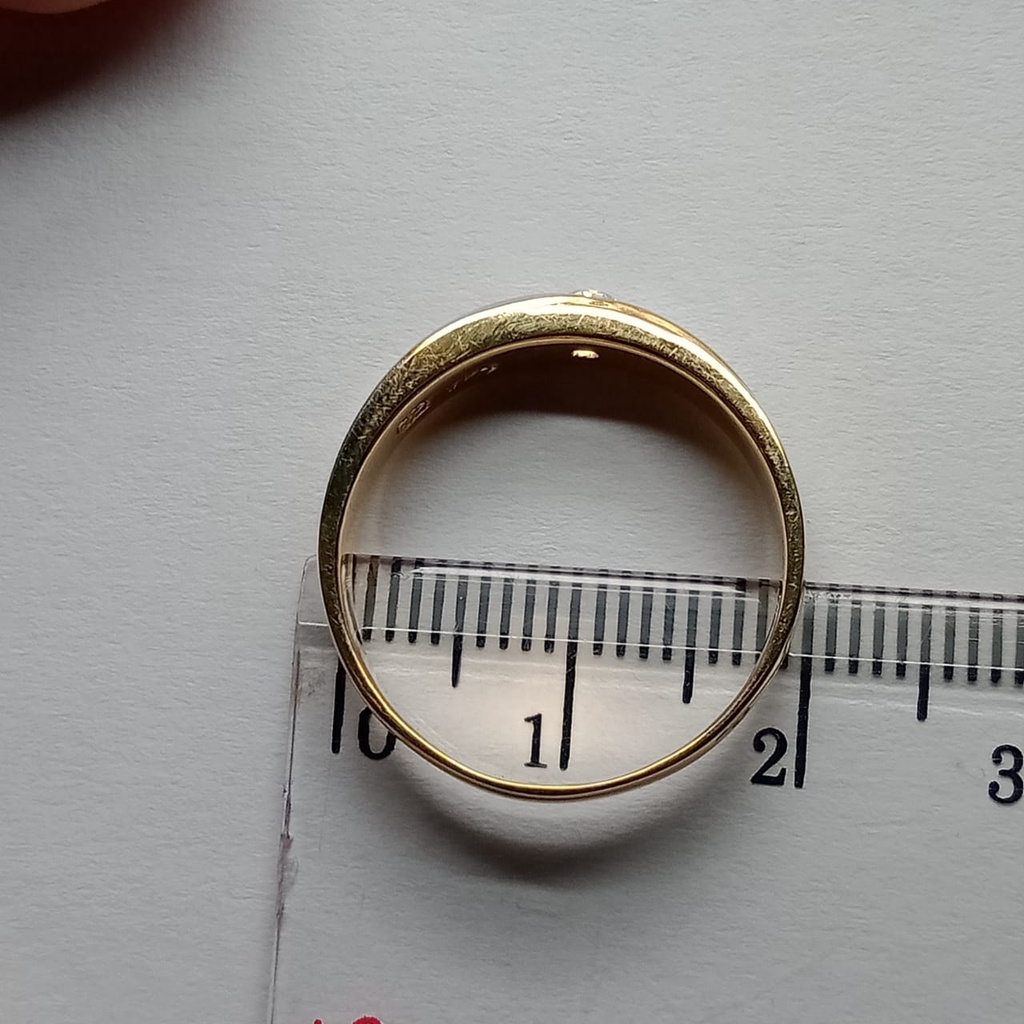 Cincin nikah Emas 17K - 1 Pasang 10 gr Kadar 750 - 74