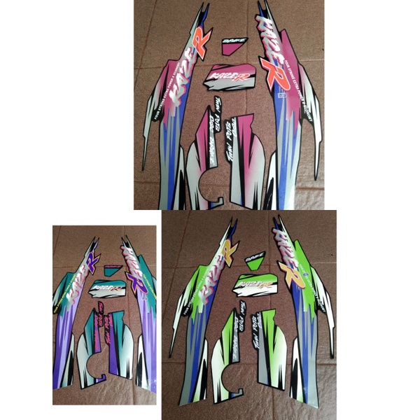 striping stiker Kawasaki Kaze R 97