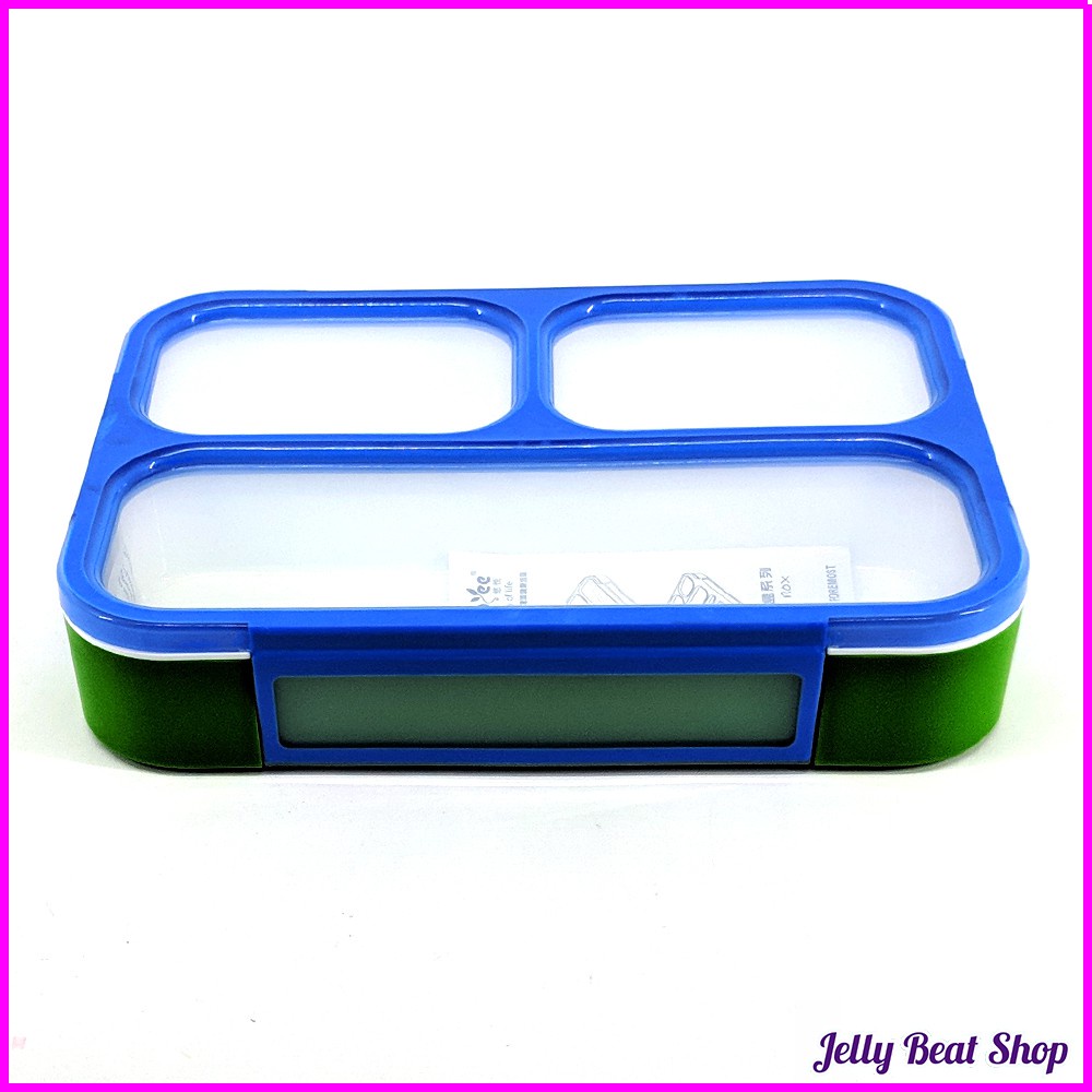 Kotak Makan Lunch box / kotak tempat makan sekat 3 sekat leak proof bpa free