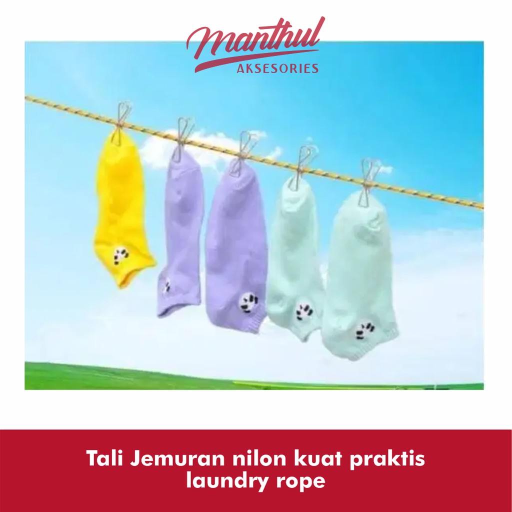 Tali Jemuran nilon kuat praktis laundry rope