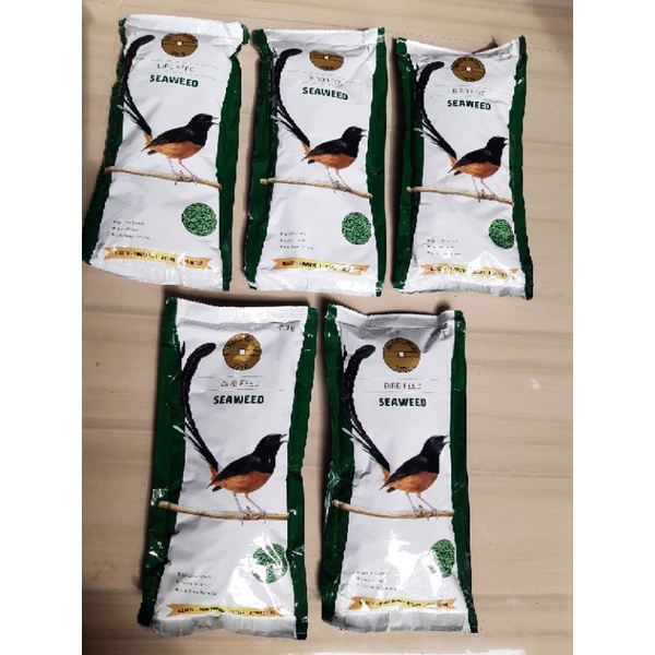 PAKAN BURUNG MURAI KACER ANIS GOLDCOIN|| GOLD COIN BIRD FEED SEAWEED 450GR