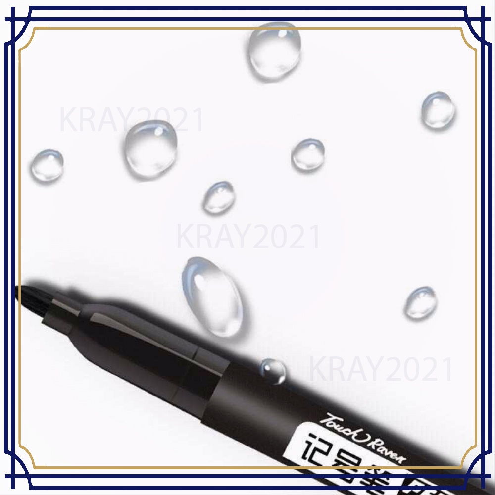 Raven Spidol Permanent Marker Waterproof Ink 10 PCS AK180