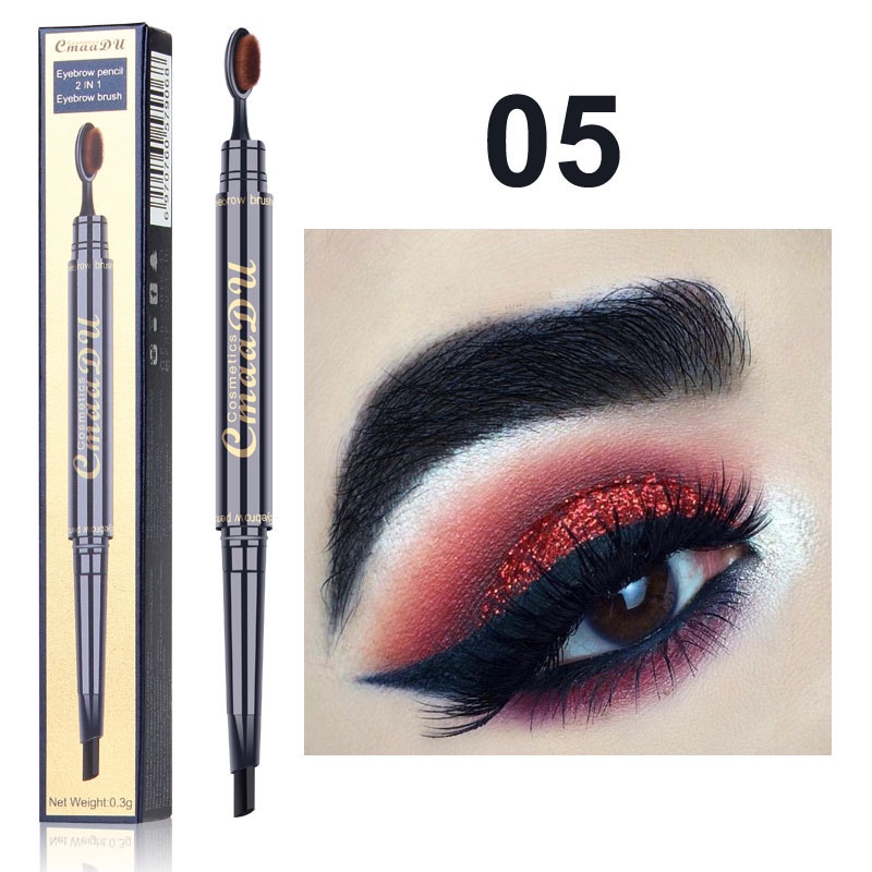 CMAADU EYEBROW PENCIL 2 IN 1 EYEBROW BRUSH