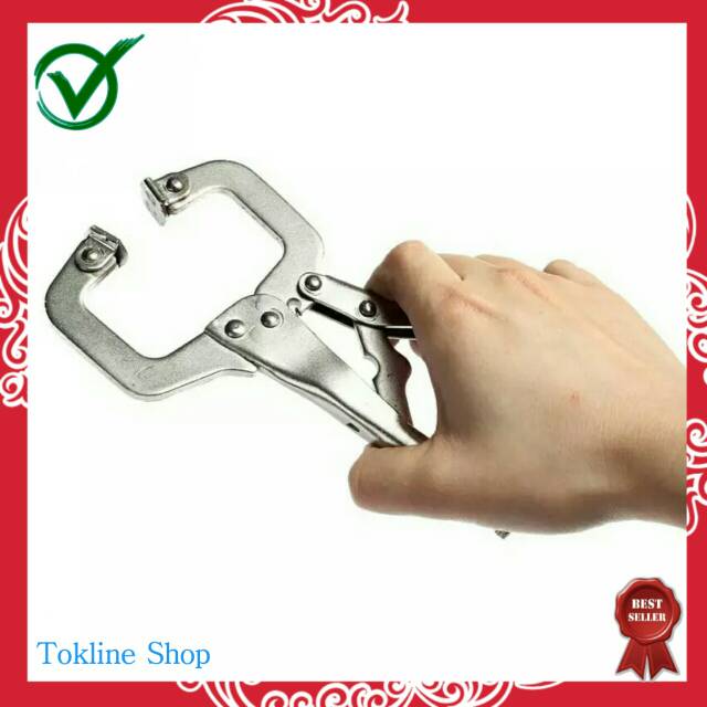 Tang Jepit Clamp Capit Penjepit Kunci Tukang Pande Besi Lock Grip