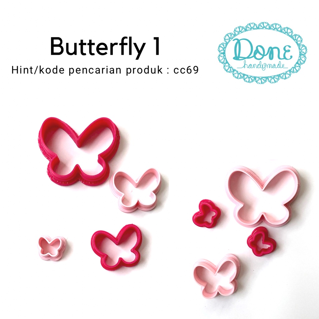 butterfly cookie cutter kupu kupu cetakan clay cetakan fondant cc69 cetakan clay cetakan icing sugar