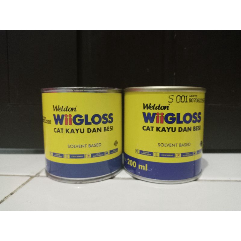 WiiGLOSS weldon CAT KAYU DAN BESI