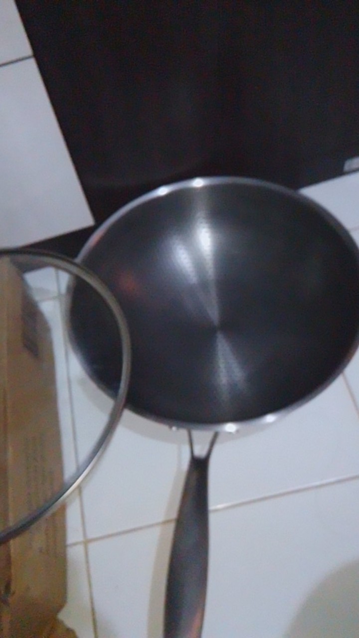 Gm Bear Wajan Penggorengan Tutup Kaca 1242-fry Pan Stainless Steel Tri-ply