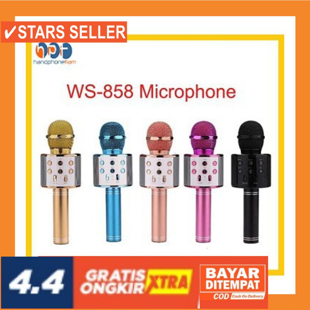 ORIGINAL ASLI TAHAN LAMA BAGUS MURAH ORI IMPORT  / SPEAKER MIC BLUETOOTH WS858 WSTER BLUETOOTH MIC