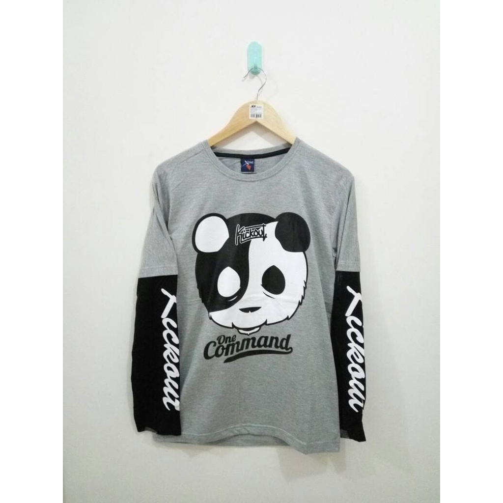 HOT SALE baju kaos lengan panjang panda kickout apparel kick out distro
