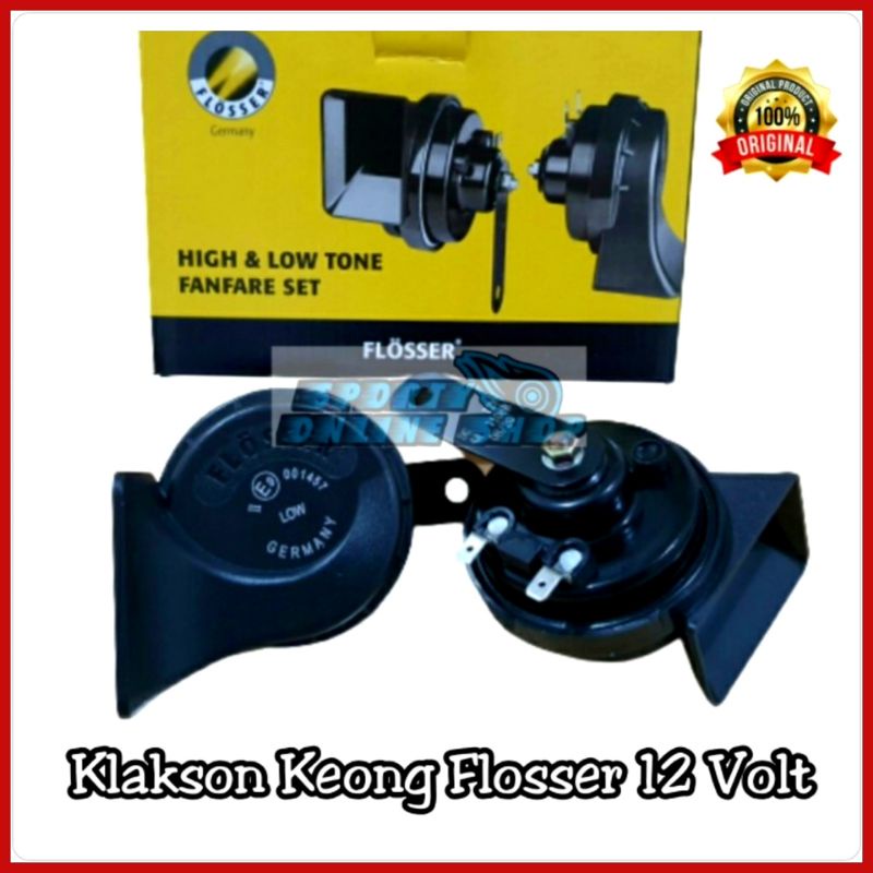 Klakson Keong Flosser 12 Volt Original