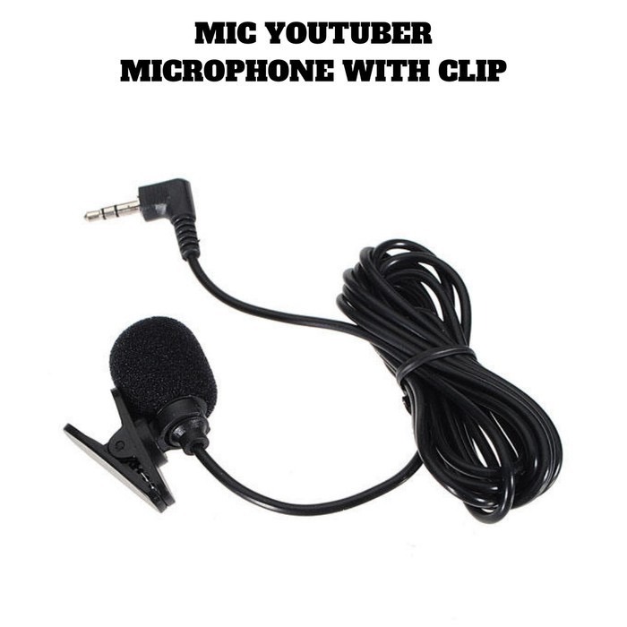 Mikrofon microphone clip  handphone buat youtuber