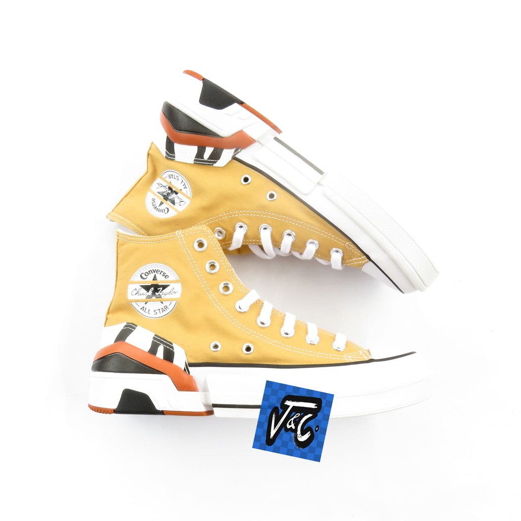 Sepatu Converse CPX 70 70s Sunblocked Logo Play Hi Sunflower Murah
