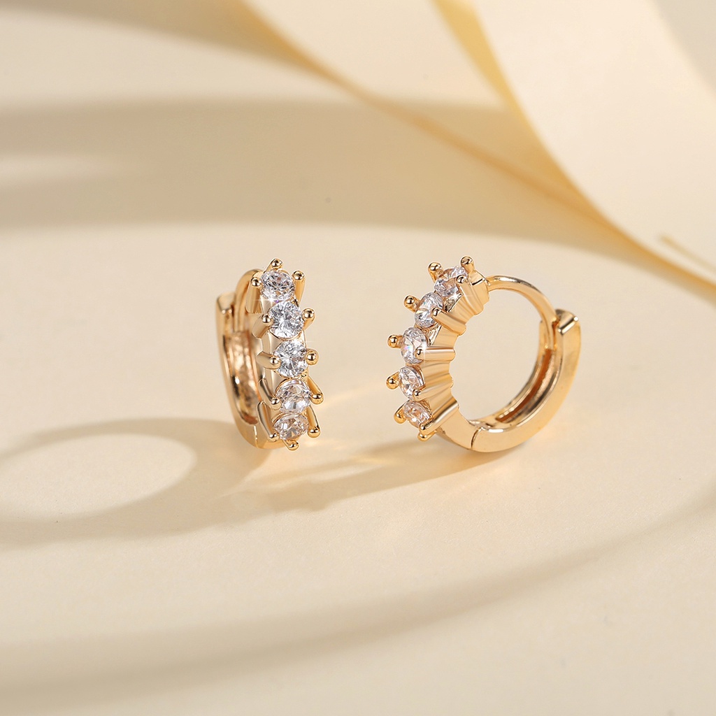 Y526【COD】Gaya Korea temperamen elegan anting Anting Bunga Sederhana Aksesoris Fashion Anting Wanita