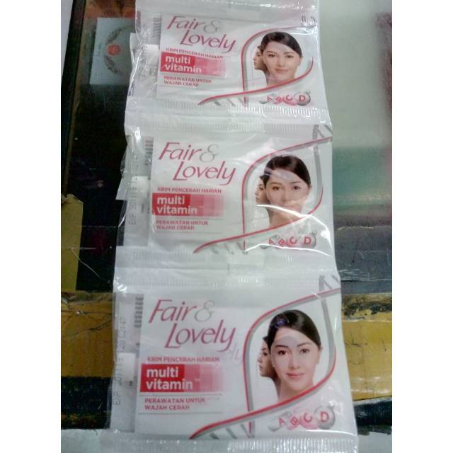 

Fair and Lovely isi 12 sachet /RENCENG