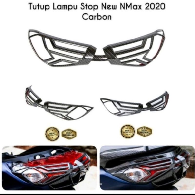 Tutup Lampu Stop/List Lampu Stop Cover Mika Lampu stop Nmax New 2020/2021 Nemo Original