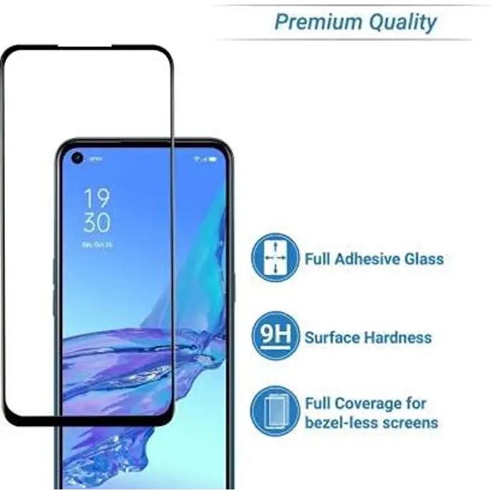 Pelindung Layar Tempered Glass Full Cover Oppo A93 / A54 / A53 / A74 / A92 / A31 / A73 / A91