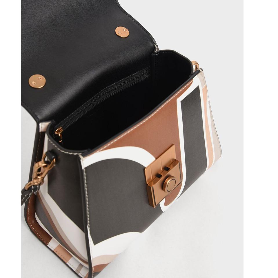 [SPT. ] TAS WANITA CK CROCO EFFECT STRUCTURED BAG FASHION IMPORT # 67852