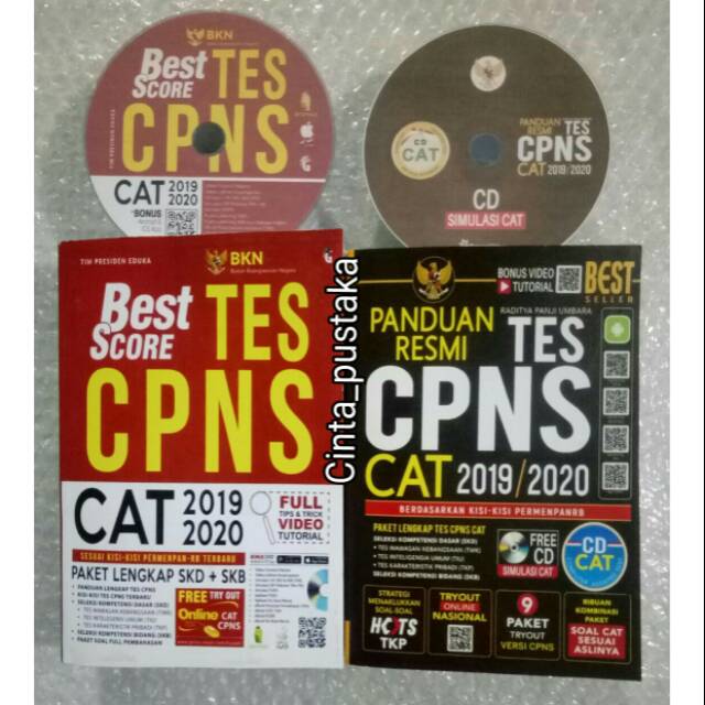 BUKU SKD CPNS: BEST SCORE TES SKB CPNS & PANDUAN RESMI TES SKB CPNS + CD