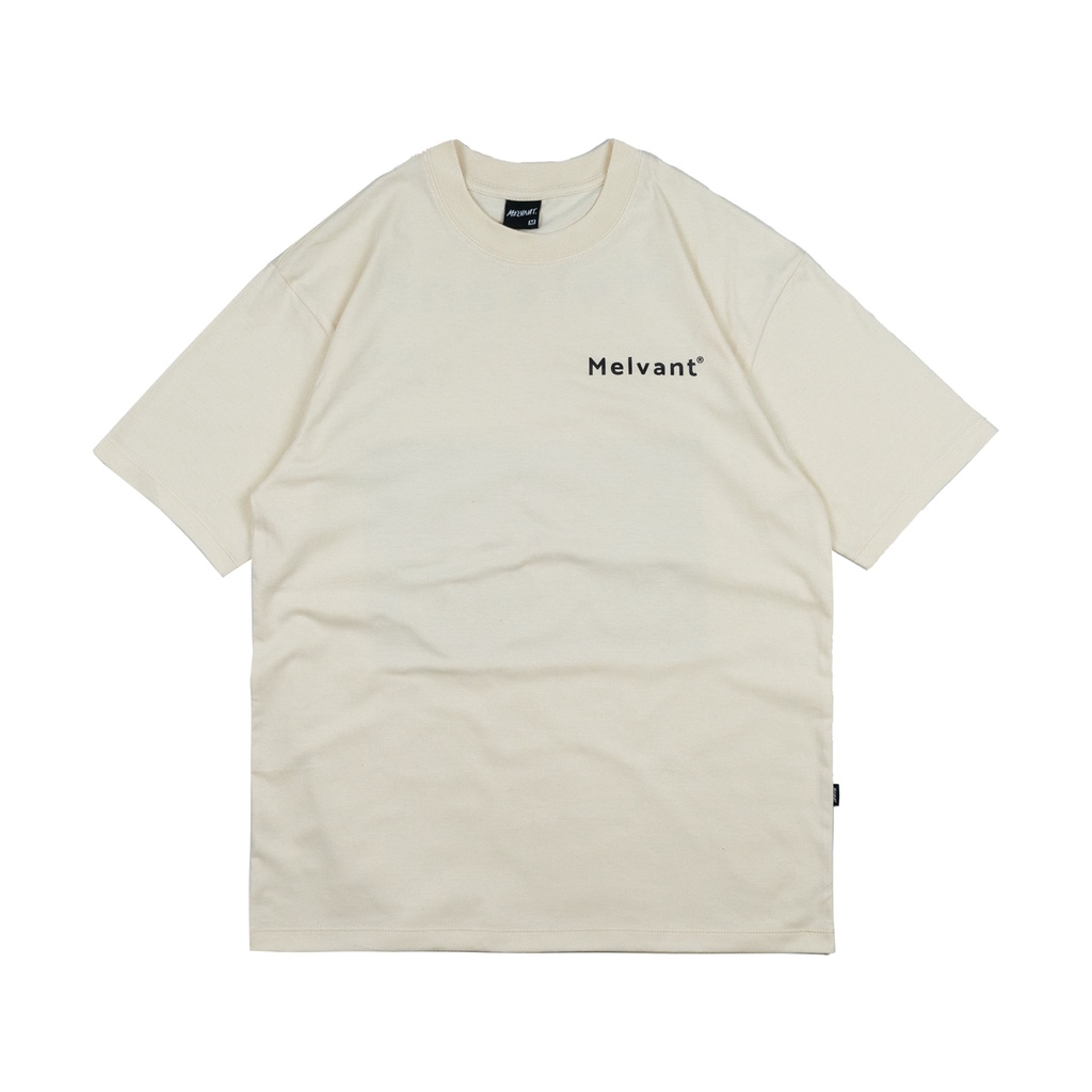 Melvant - MTS Gibs Cream T shirt | Baju Kaos Cream Pria / Tshirt Bahan Cotton