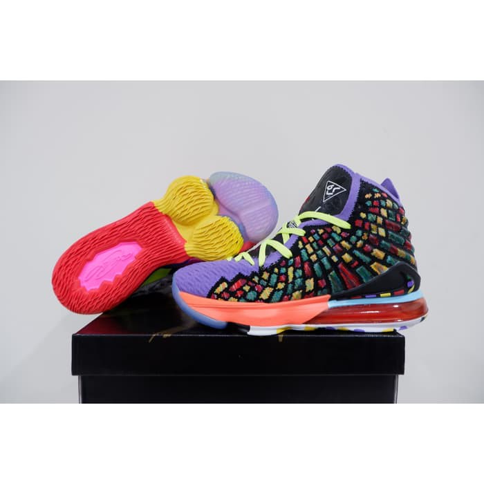 sepatu basket lebron 17 high what the