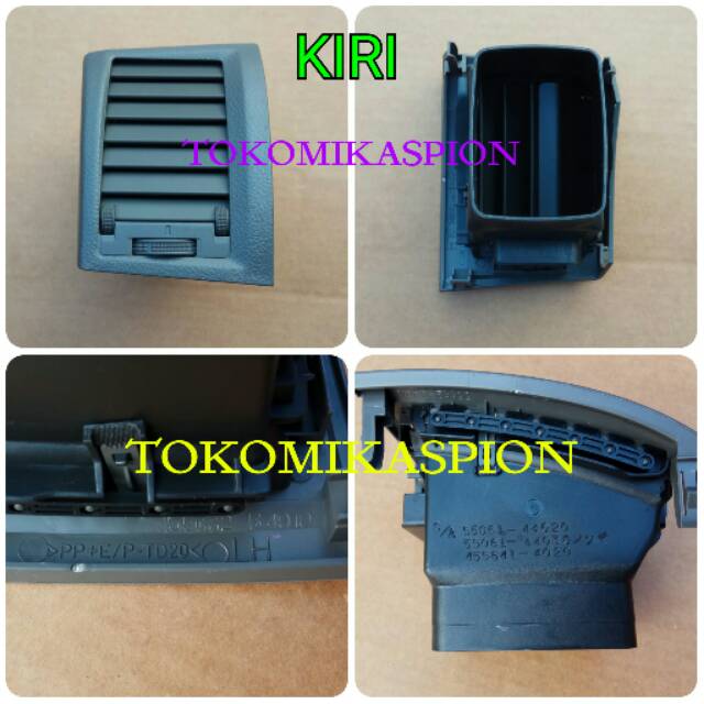 original - kisi ac terios - kisi ac rush - grill ac terios - grill ac rush - samping - kiri