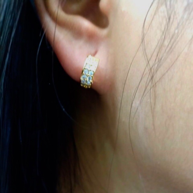 Best Item! Anting wanita anting anting permata anting penganti emas