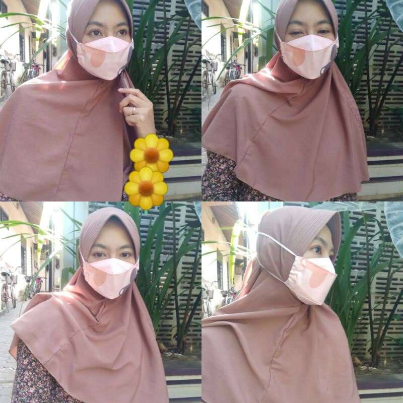 Masker Kain 3d Hijab