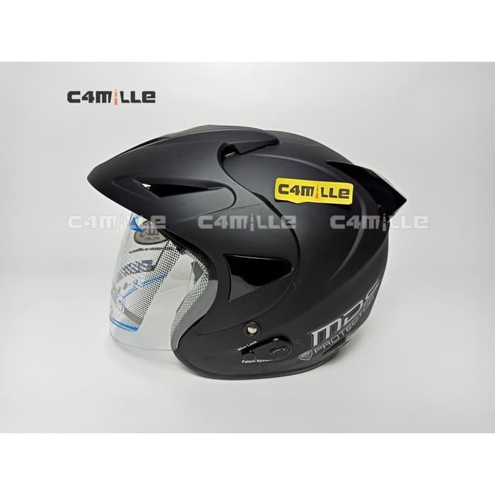 Helm MDS Protector Solid Hitam Doff / black dop