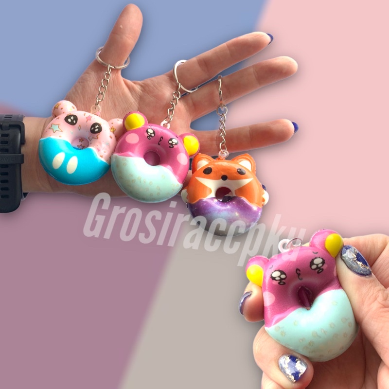 Gantungan Kunci Squishy Squishy Karakter Mini / Gantungan Squishy Satuan Murah Meriah