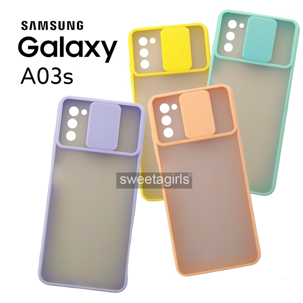 Aero Dove Slide Case Protection - Samsung Galaxy A03s - sweetacase.id - Camera Geser - Casing Model Kamera Bisa Buka Tutup - Casing Oppo - Kesing - Case