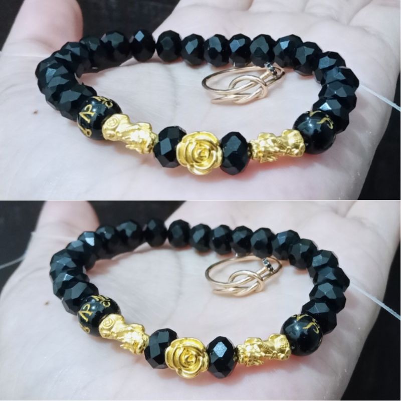 Gelang Naga Combinasi Mawar - Gelang HongKong