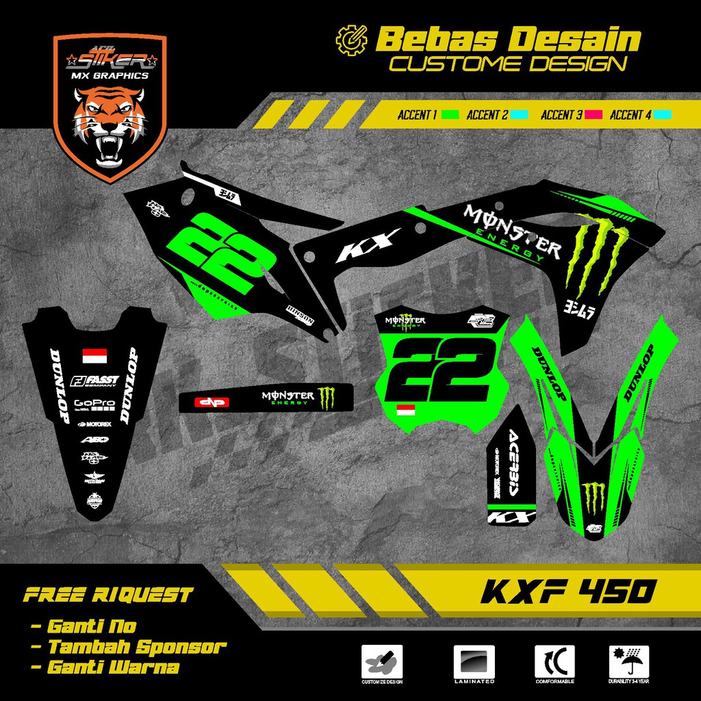 DECAL KXF 450