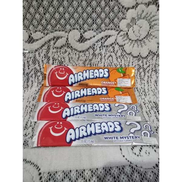 

Airheads Candy 0.55 oz (15,6 gr) White Mystery/Orange/Permen Karet/BG