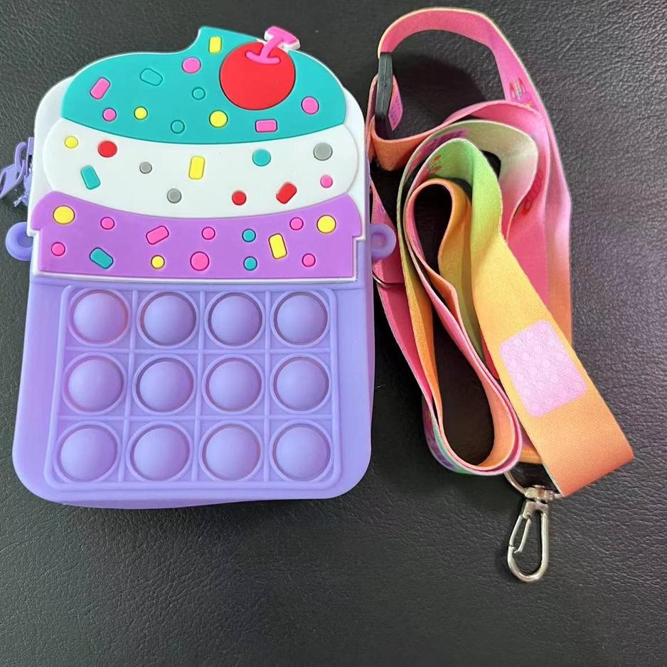 TAS POP IT CUP CAKE / TAS POP IT ANAK PEREMPUAN / TAS POP IT LUCU / TAS POP IT   ン