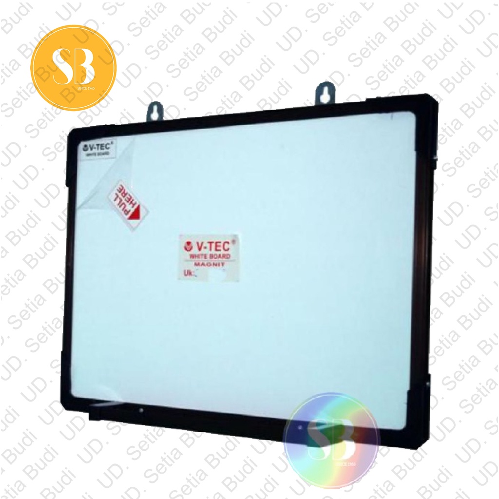 Papan Tulis Gantung Whiteboard Vtech Gantung Non Magnetic 40 x 50 CM