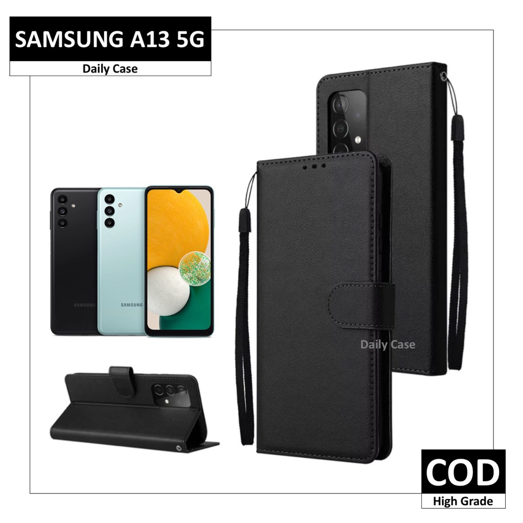 Case SAMSUNG A13 A23 A33 A53 A73 Flip Casing Dompet Kulit Kesing HP Leather Cover
