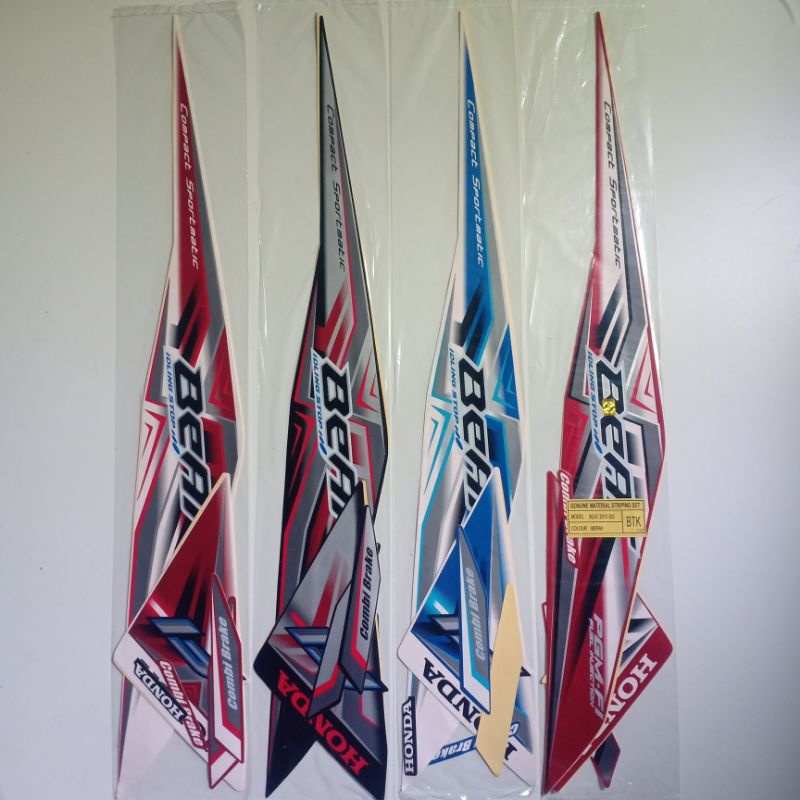Striping Sticker list Body Honda Beat Fi idling stop 2015