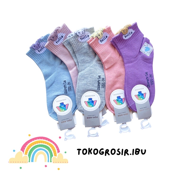 Kaos Kaki Anak Bayi Laki Laki Perempuan 5-12 Tahun Korea Lucu Kaus Kaki Anak Semata Kaki Angkle Socks Anak Bayi Laki Laki Perempuan Balita Kids Aksesoris Sepatu Anak