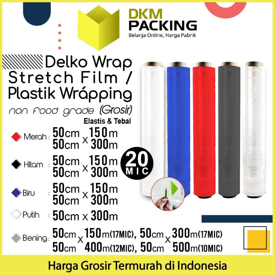 Stretch Film 50Cm Plastik Wrapping Delko Wrap Termurah /Satuan