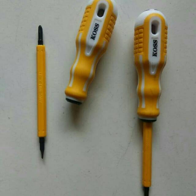 Obeng tespen bolak balik plus dan minus koss