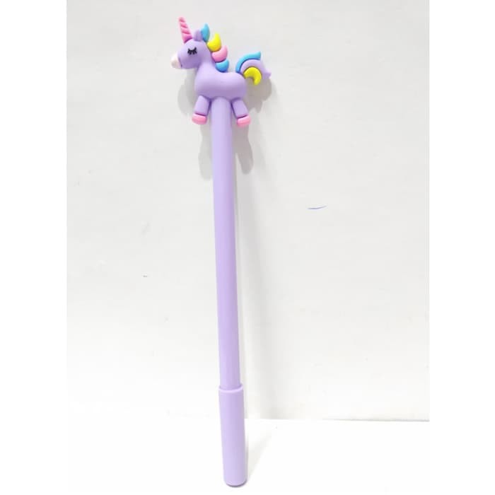 

SPECIAL EDITION Pulpen Bolpen Kepala Unicorn Alat Tulis Gel Hitam 0.5 mm Tipe K - Merah Muda