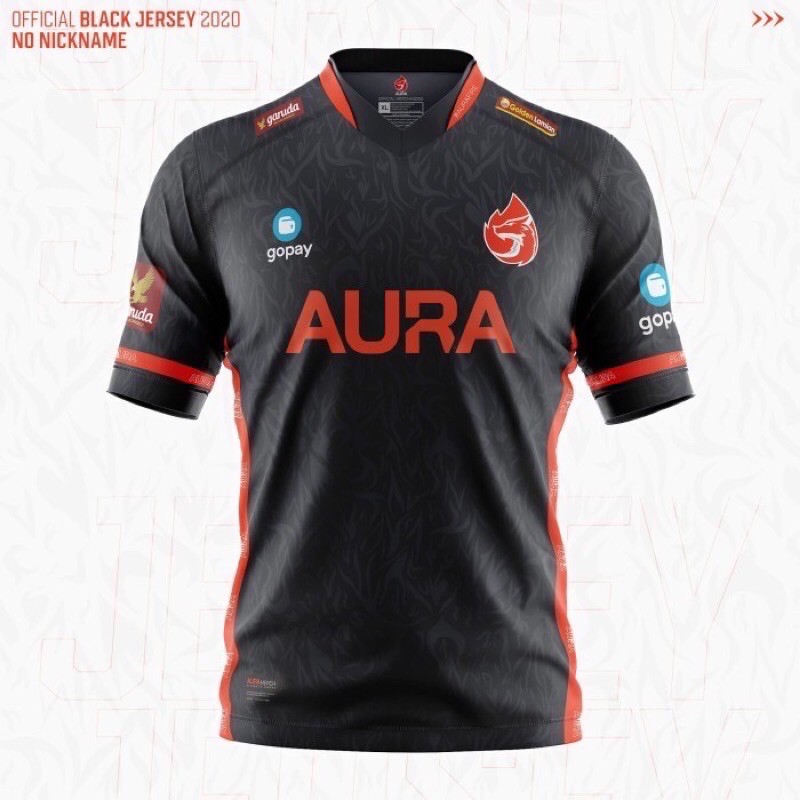 Jersey Kaos Gaming Aura 2019 Black Edition Free Name Set