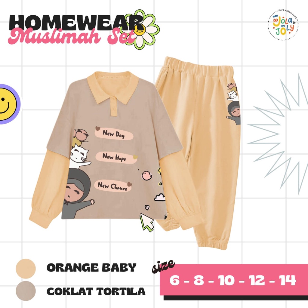 HOMEWEAR MUSLIMAH SET BY JOLA JOLY
