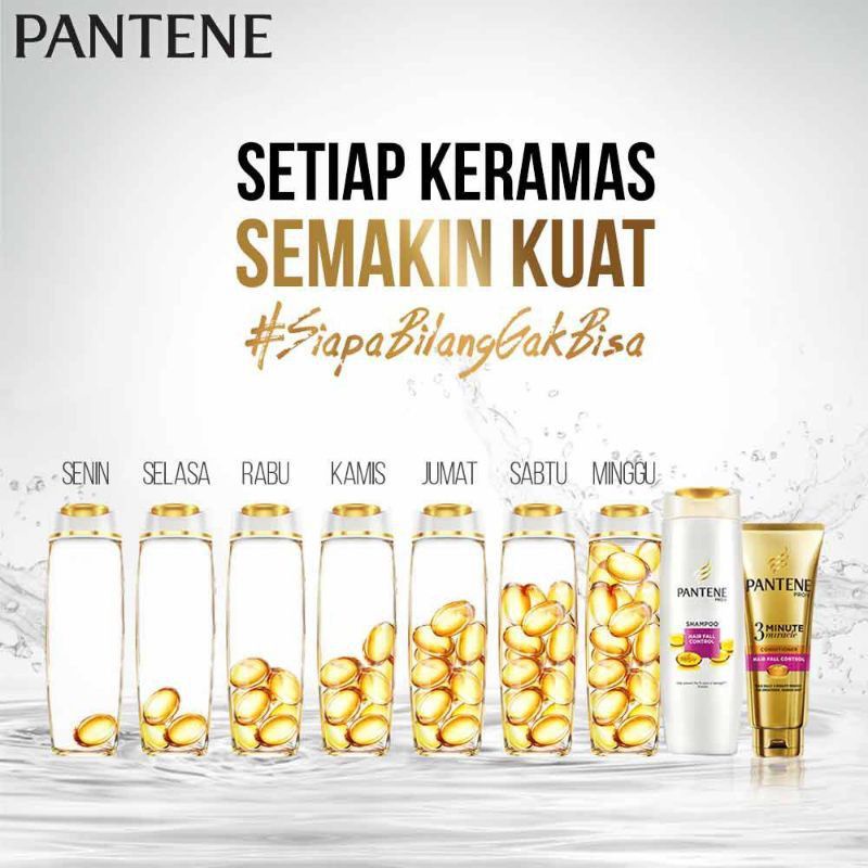 Pantene Conditioner 3 minute Miracle Hair Fall Control  Total Damage 70 ml / Tanpa Bilas 40ml