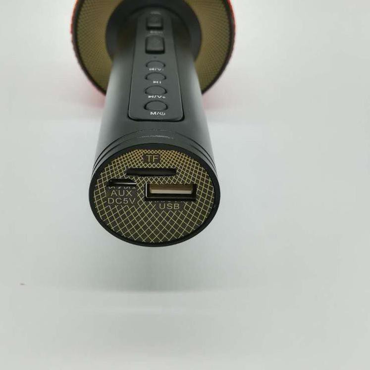 JYSTA V8 MIC KARAOKE MICROPHONE Sing Smule Mc Speaker BT Bluetooth Bass (I9)