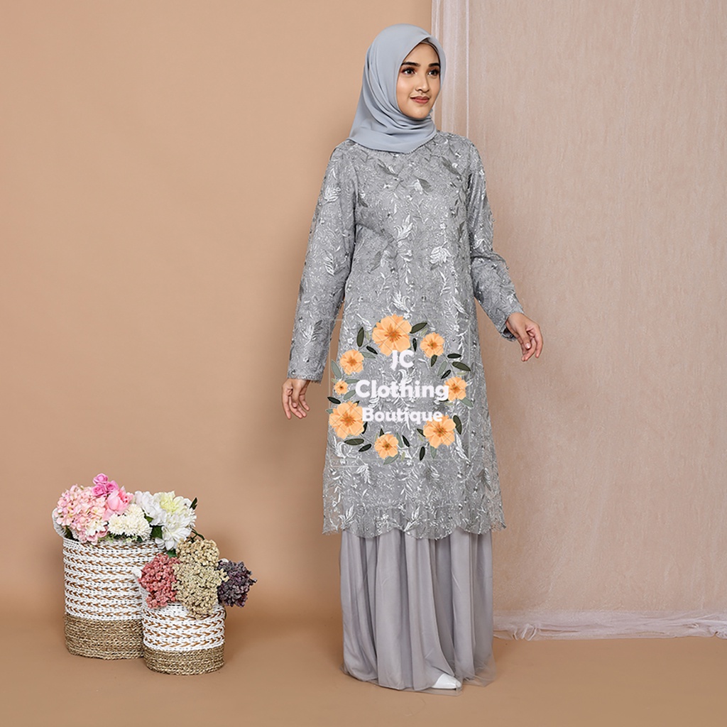 Gamis remaja kekinian 2022 Dress Pesta Tulle / Gamis kekinian Lebaran Tulle mewah JCCollections