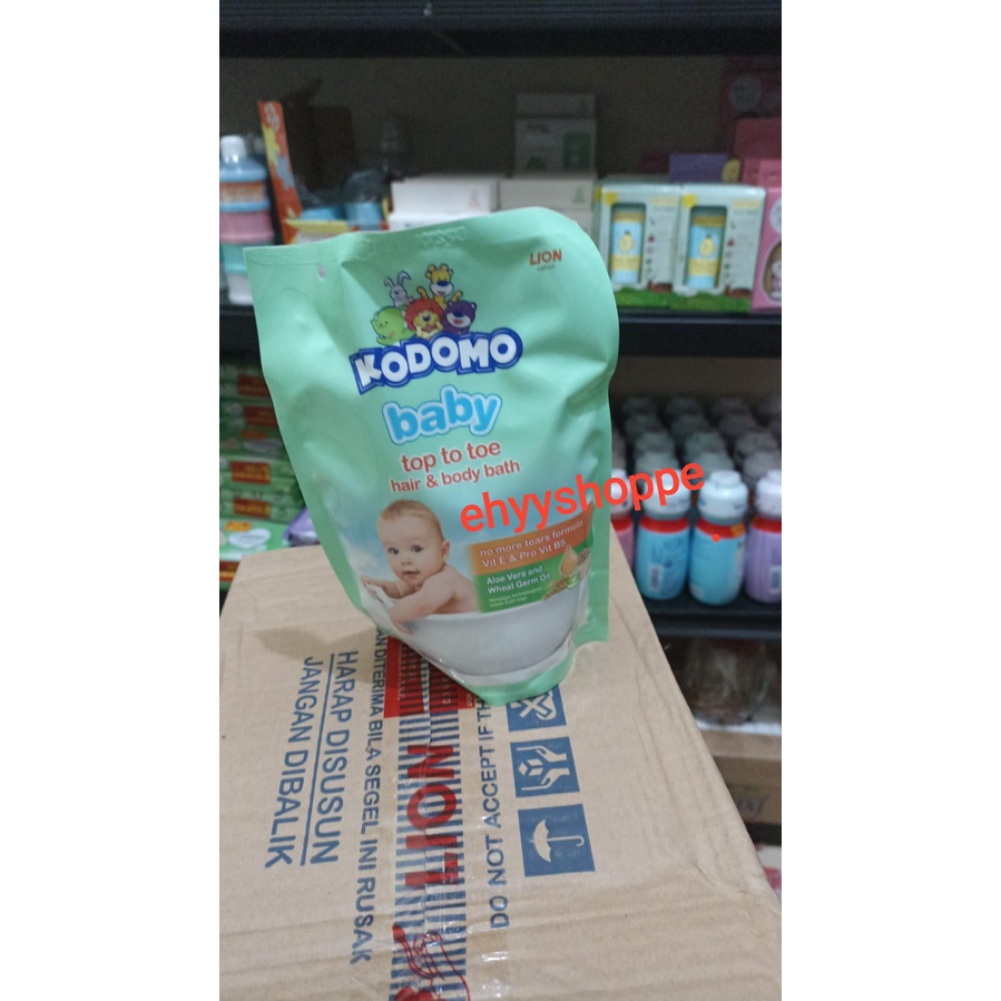 Kodomo Baby  Top To Toe Hand and Body Wash Botol 200ml | Reffil 450ml