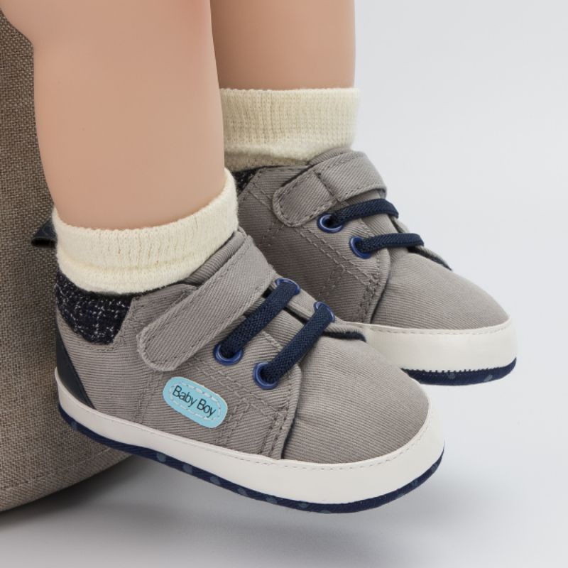 Sepatu Prewalker Baby - Sepatu Bayi Laki Laki Lembut Anti Slip S1169